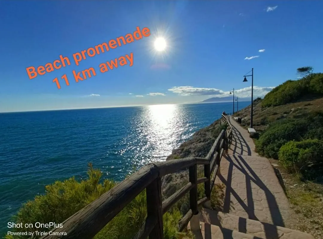 Casa Medina - Private Villa With Terrace And Sea View, 25 Minutes From Malaga Moclinejo Vakantiehuis