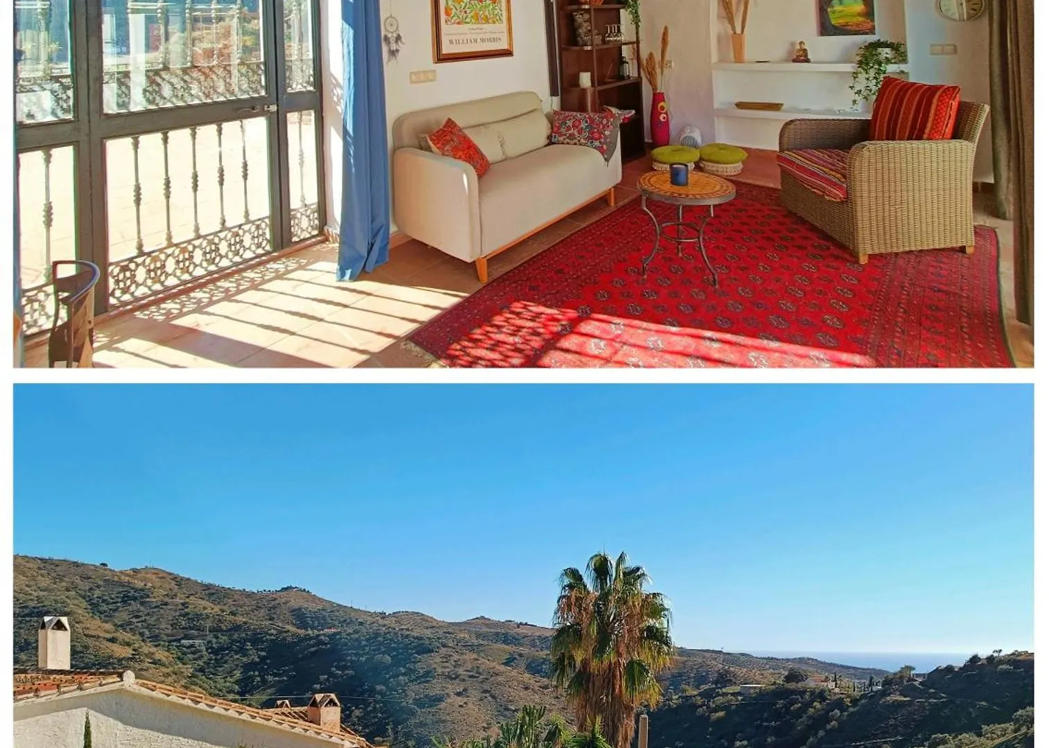 Casa Medina - Private Villa With Terrace And Sea View, 25 Minutes From Malaga Moclinejo