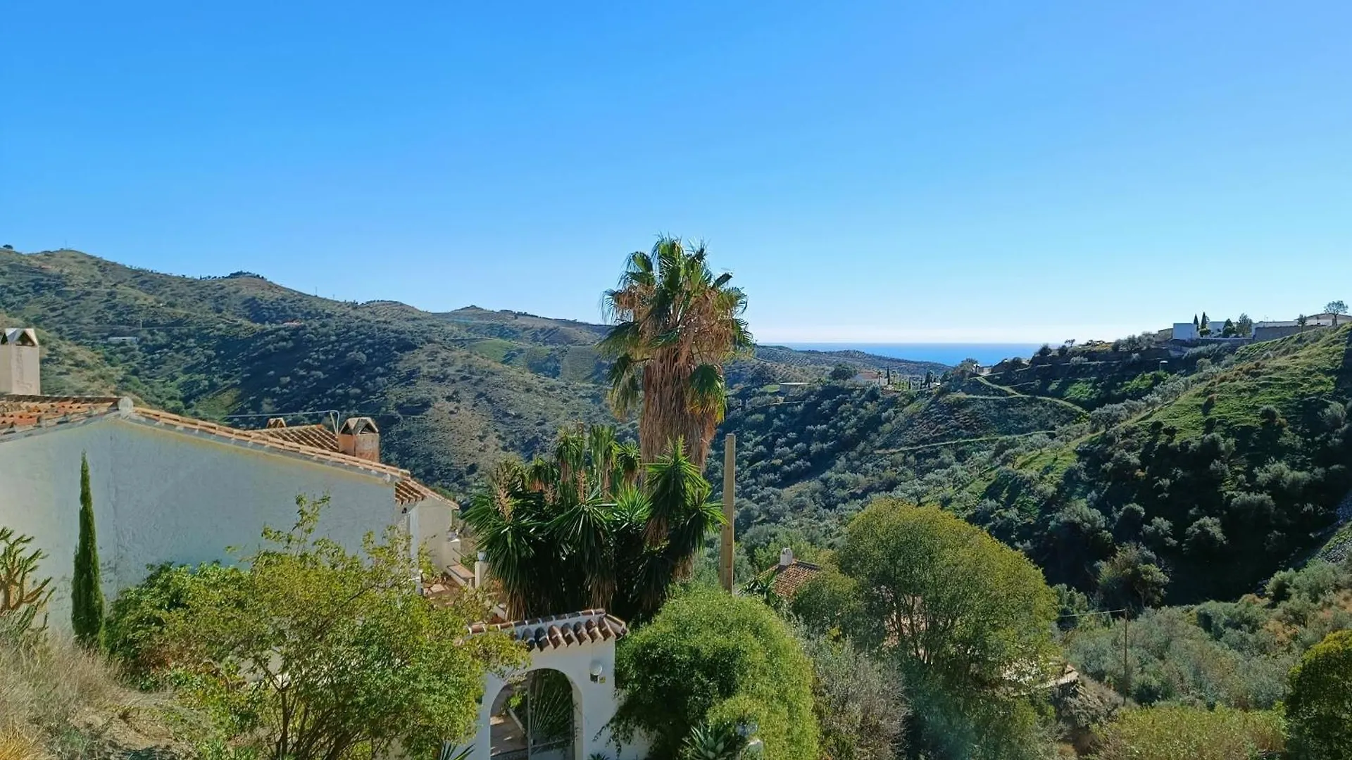 Casa Medina - Private Villa With Terrace And Sea View, 25 Minutes From Malaga Moclinejo